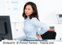 Rückenschmerzen sind ein häufiges Leiden bei der Bildschirmarbeit